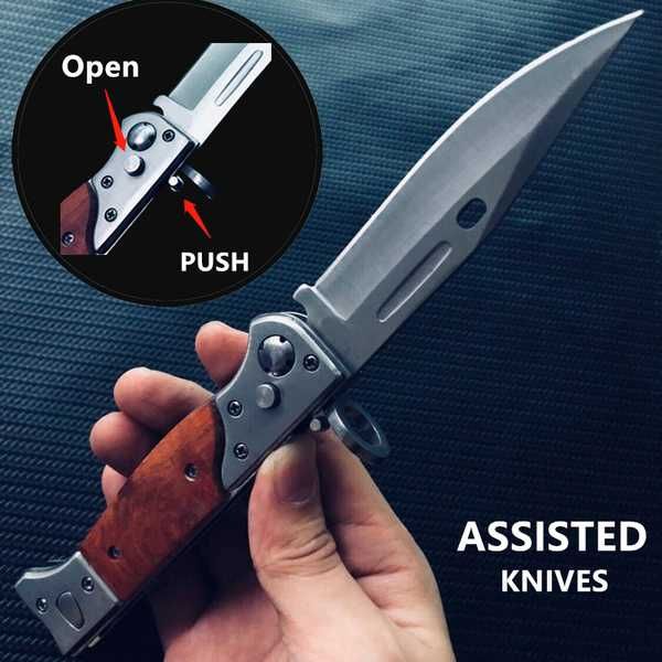 Bagnet nóż składany Ak47 ZSRR CCCP AK-47 AUTOMAT sprężynowy nowy