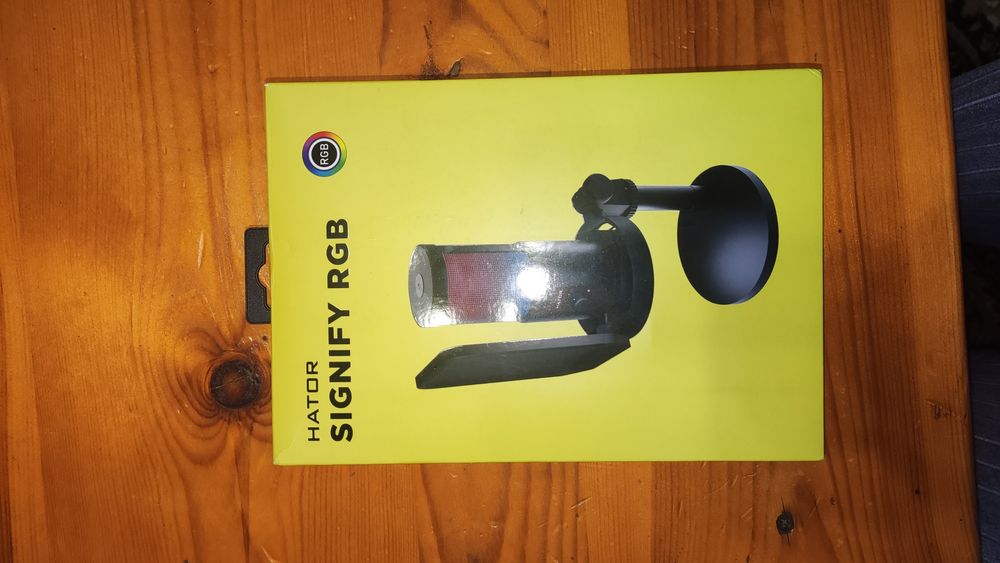 Микрофон Hator Signify RGB USB — как новый / для стрима, игр, Discord