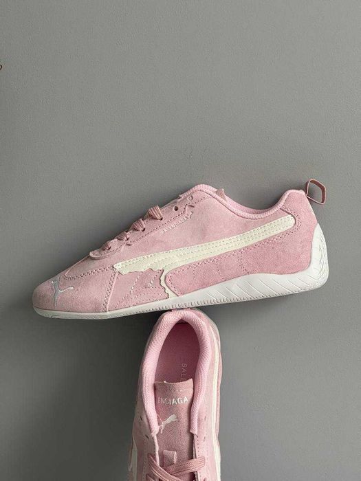 Кросівки Puma Speedcat Suede Balenciaga In Pink premium