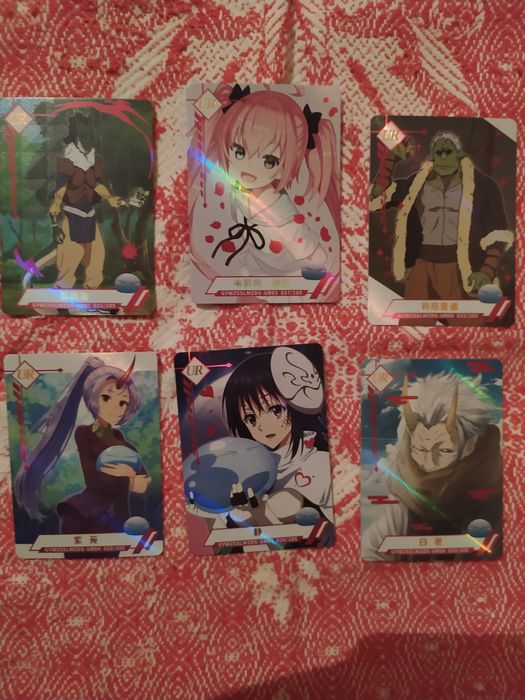 Колекционные карточки "о моём перерождении в слизь"