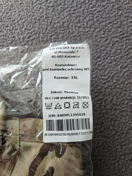 Combat shirt Koszulobluza pod kamizelkę ochronną WS, multicam rozm XXL