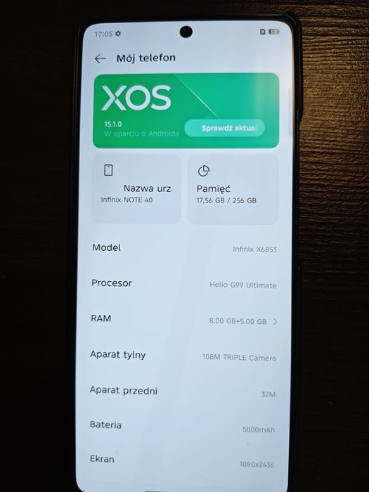 Infinix note 40 kolor czarny