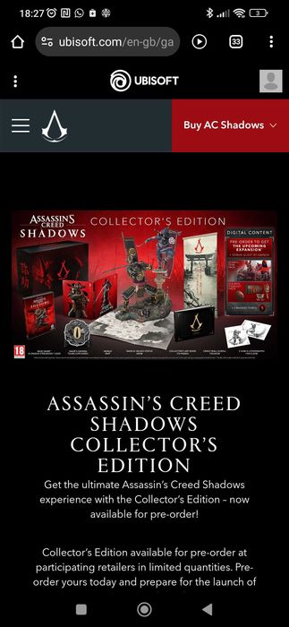 Assassin's Creed Shadows - Collector Edition PS5