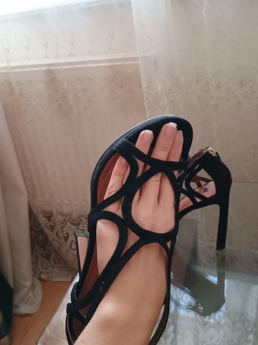 Босоніжки штучна замша