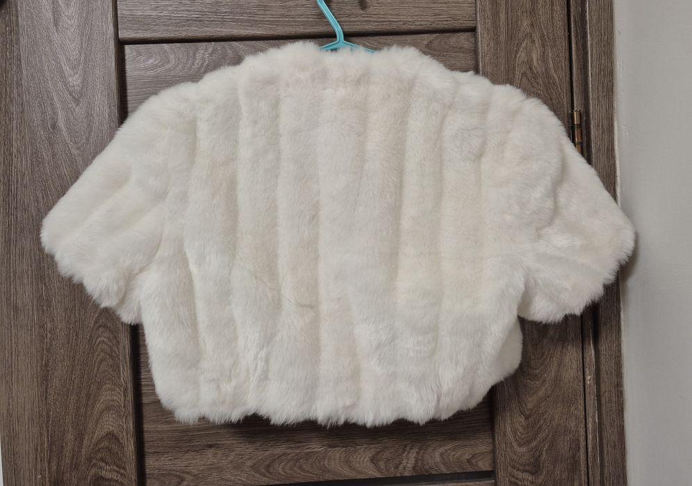 М-L білосніжне Нове Болеро весільне шубка весільна