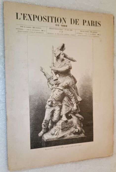 Antigo jornal l'exposition de Paris de 1889