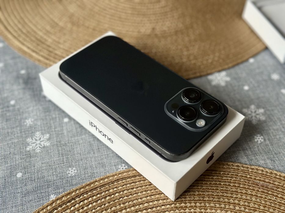 iPhone 14 Pro 128GB Black | Bez blokad | Nowa bateria | Zestaw