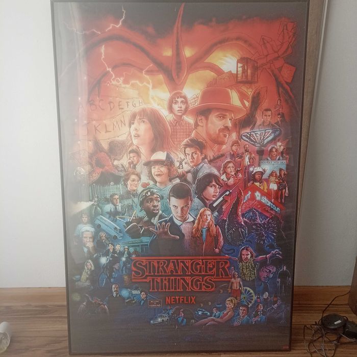 Plakat Stranger Things w metalowej ramce