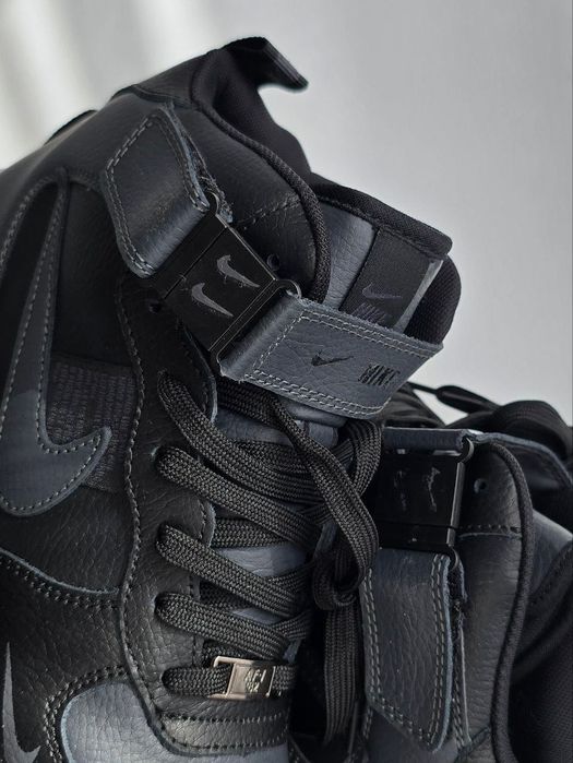 ФЛАГМАН! Nike Air Force Utility | Fur Black / Gray 37 - 46 найк форси