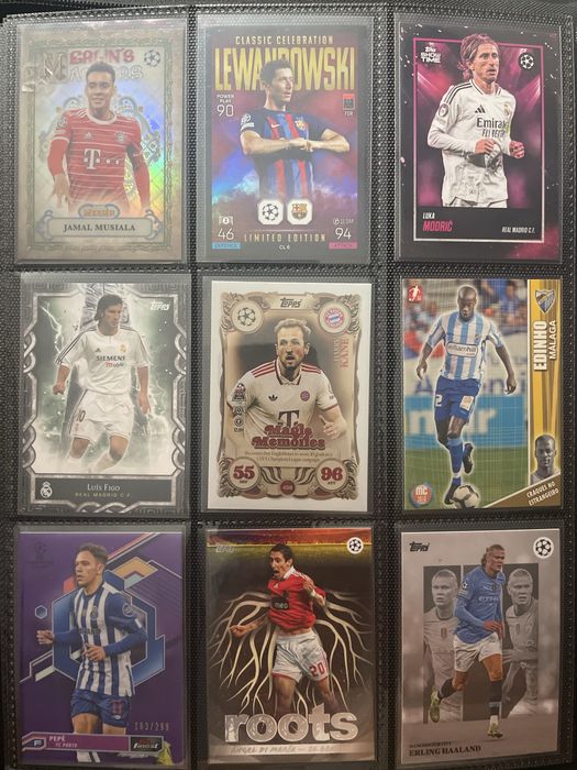 Cartas /cromos futebol