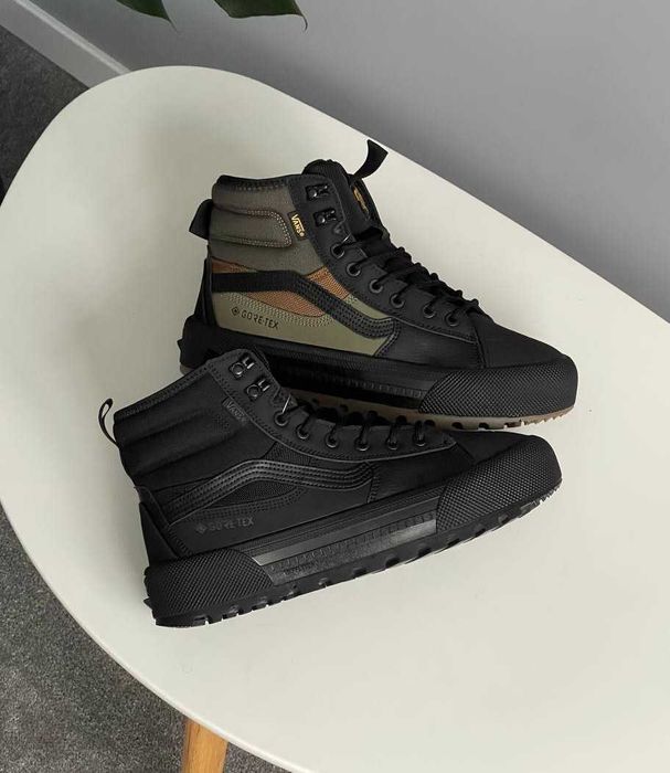 2 ВИДИ! Vans Old Skool MTE 1 Gore-Tex Black Khaki 40 41 42 43 44 45 46