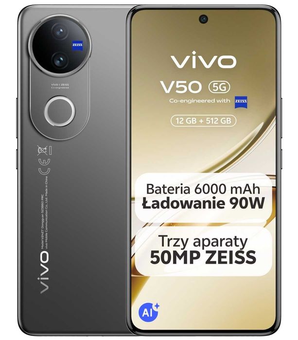 Folia ochronna na ekran Vivo V50 5g w zestawie 2 szt