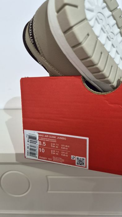 Кросівки Nike Air Dunk Jumbo, розмір US8.5 EU42 26.5CM,  DV0821 101