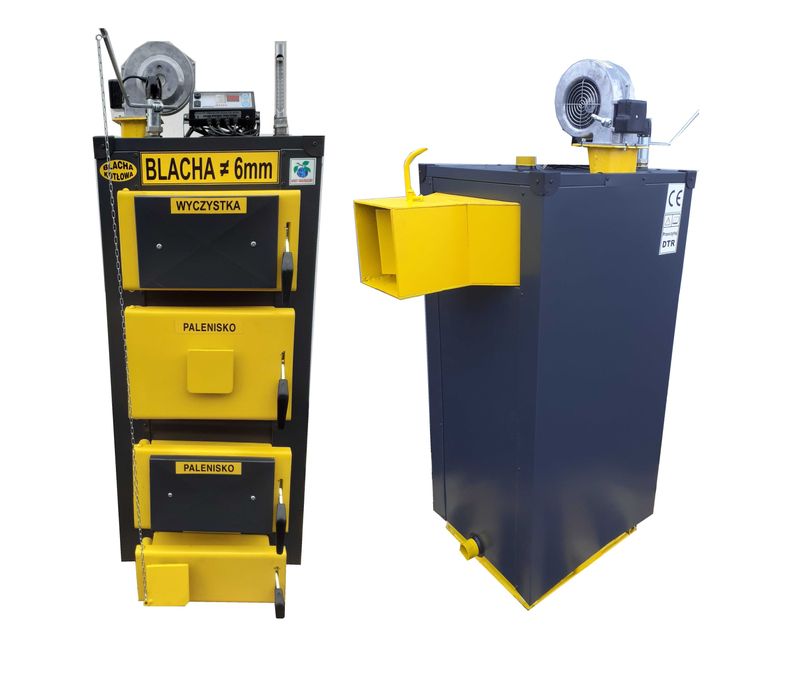 Kocioł Piec do 100m2 12kw Węgiel/Drewno/chrust +Miarkownik Dostawa 0zł