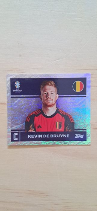 Cromo futebol de Kevin de Bruyne(Euro 2024)da Panini