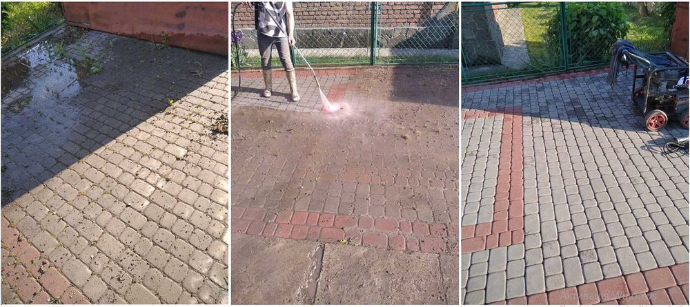 Миття Бруківки, Даху, Фасаду