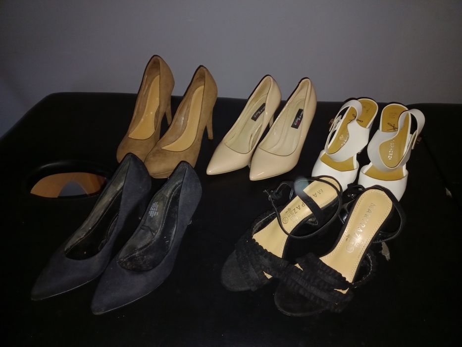 7 pairs of shoes, size 36, nearly new