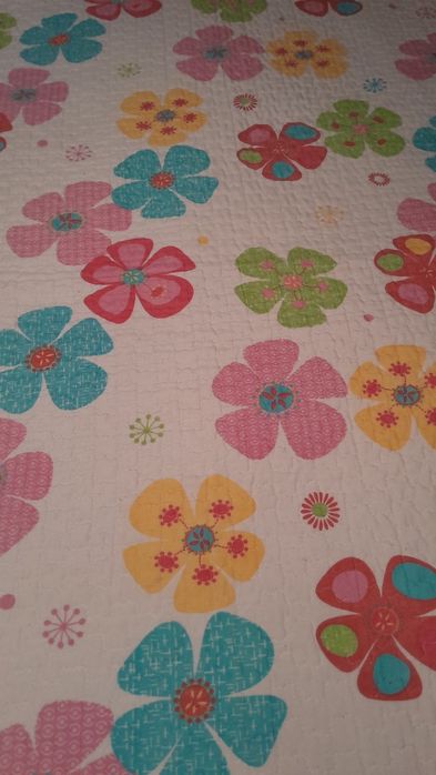 COLCHA FLORAL - Cama casal