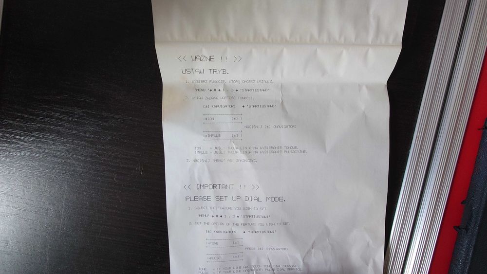 Faks termiczny Panasonic KX-FT906+2 kable