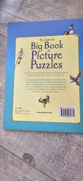 Big book of picture puzzle Usborne obrazkowela książeczka angielski