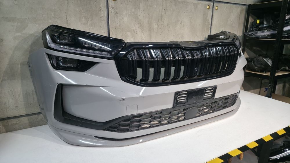 Skoda Kodiaq рестайл Crystal LED фари бампер передок 2024 2025 OEM Європа комплект в зборі! в наявності!