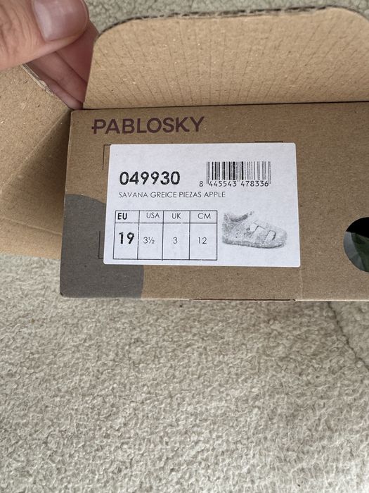 Дитячі barefoot сандалі Pablosky 19 розмір