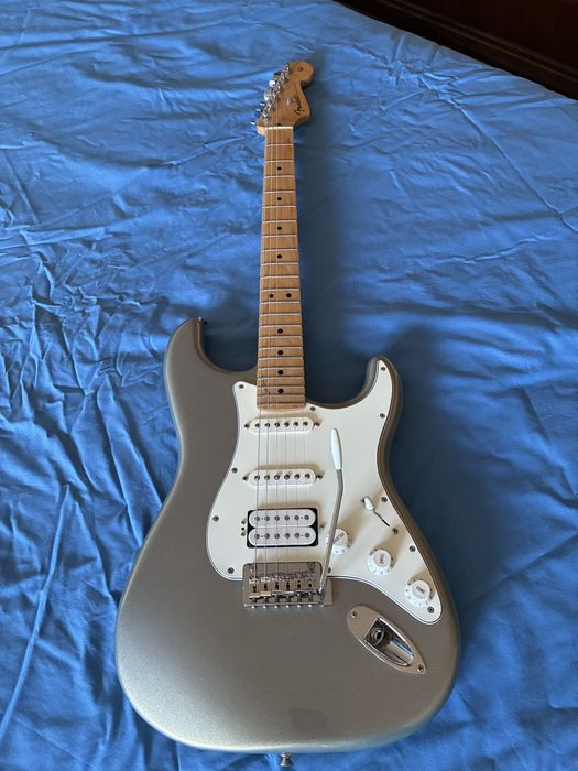 Fender Stratocaster Player Series HSS Silver Custom + Inox frets and dressing