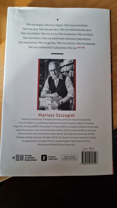Mariusz Szczygieł: Nie ma, nowa książka