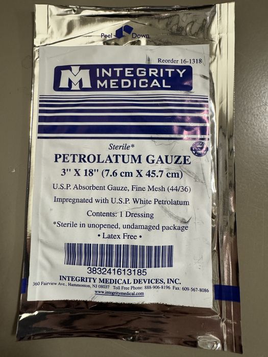 Вазелінова марля 8 x 46 см від North American Rescue