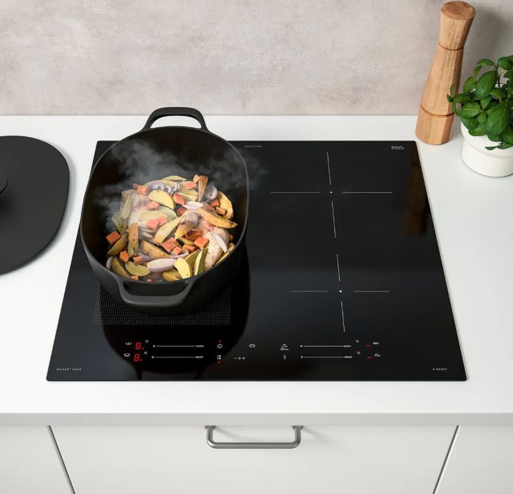 SMAKLIG Płyta indukcyjna, IKEA 500 czarny, 59 cm
