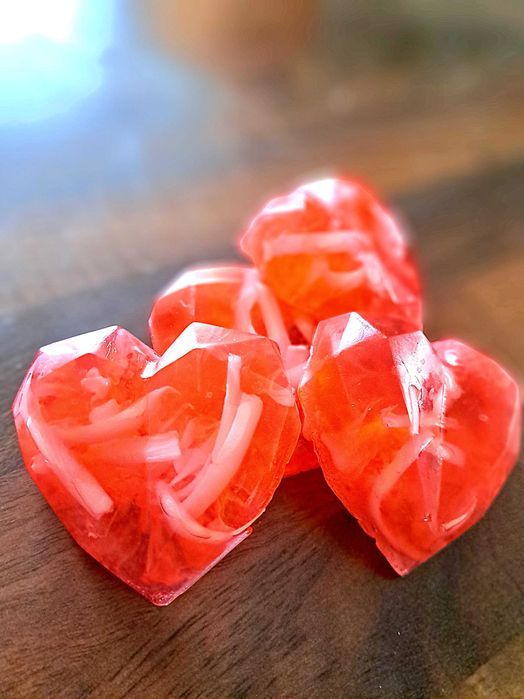 Zestaw prezentowy mydełko handmade na Walentynki