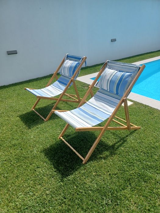 Espreguiçadeira em tecido