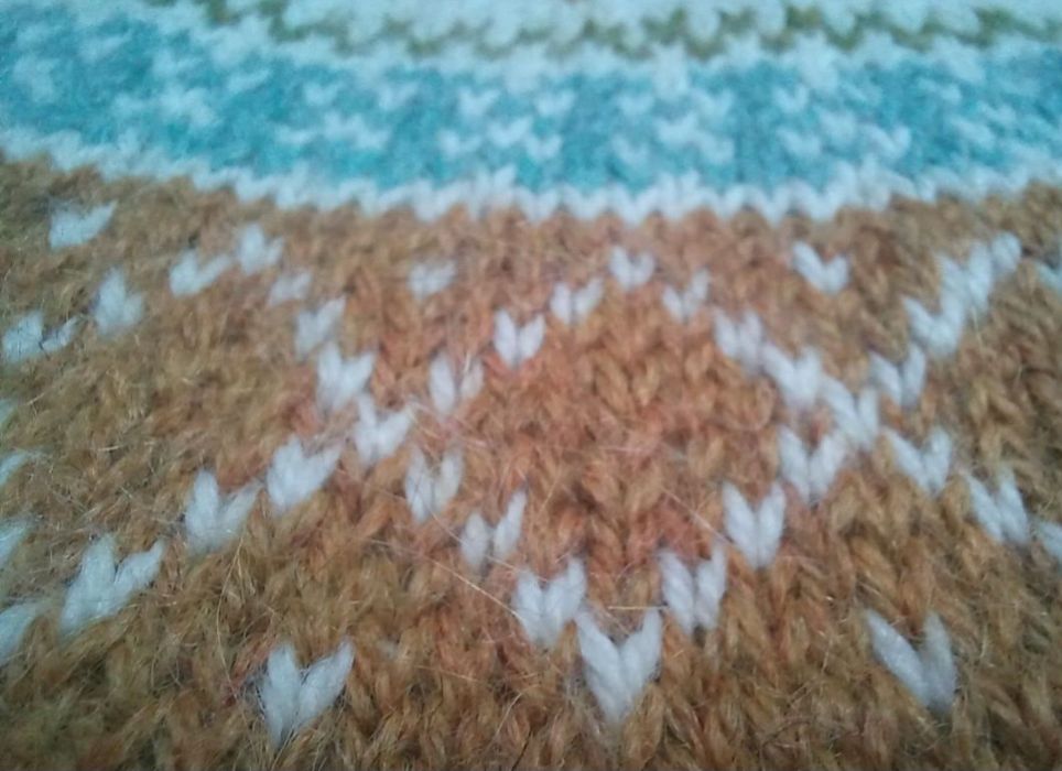 Sweter z alpaki handmade 40 super!