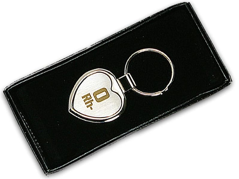 Brelok z grupą krwi 0 Rh- (minus)