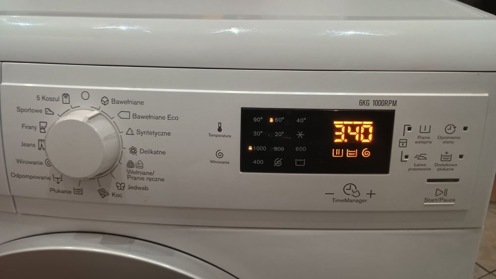 Pralka electrolux timecare 6kg 1000rpm