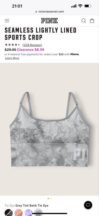 Бра, топ Calvin Klein, p.S