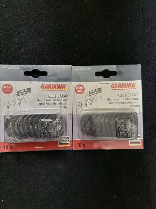 Gardinia 2 opakowania pierścień do zasłon Chicago