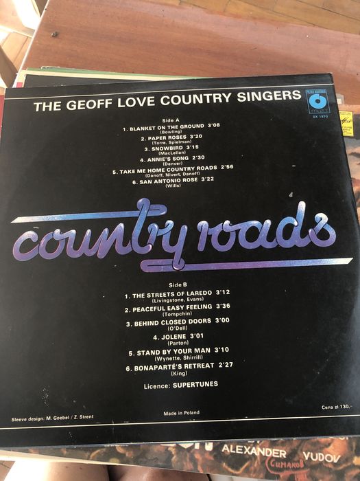 The Geoff Love Country Singers plyta winyl