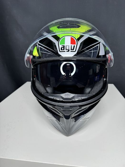 Kask Motocyklowy Agv ML K3-SV Green Sportowy Turystyczny Hjc Ls2 Shark Nolan Lazer