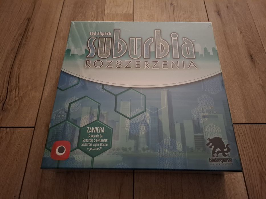 Gra planszowa Suburbia +dodatek. Nowe w folii