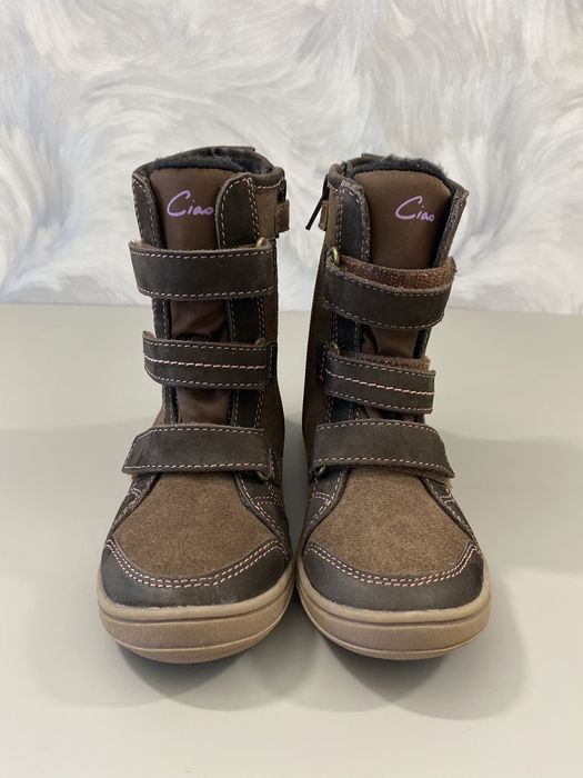 Дитячі зимові черевики Gino-Tex(Gore-tex), термо, натуральна шкіра