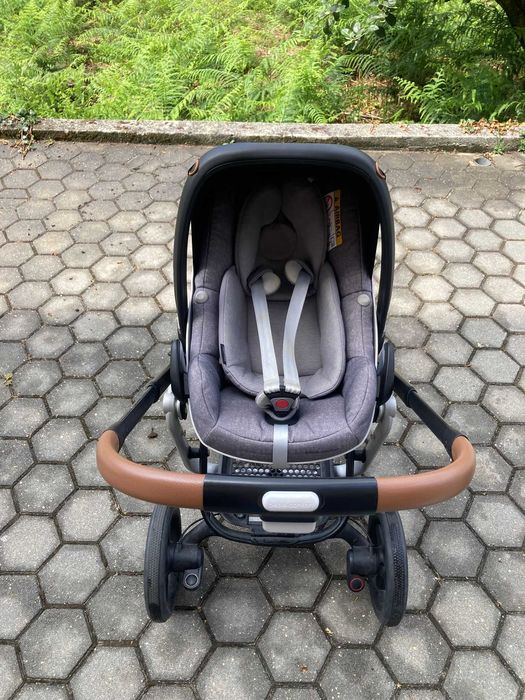 Carrinho Maxi Cosi Lila - Carrinho de passeio + alcofa + porta-bebés