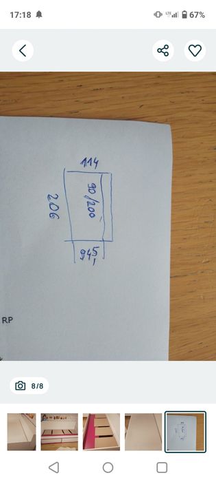 Rama łóżka  bez materaca