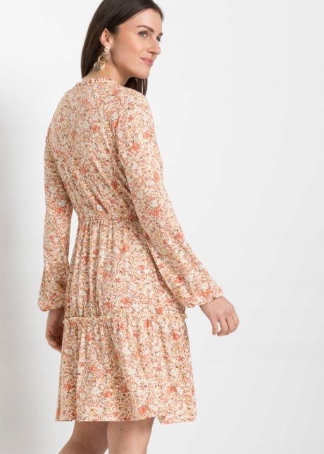 B.P.C sukienka dżersejowa frędzle ^36/38