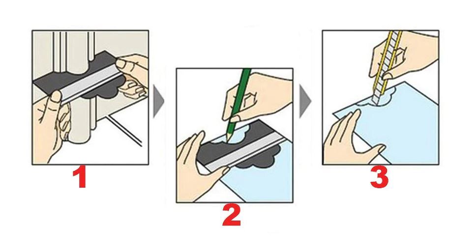 Regua de moldar, para madeira, metal