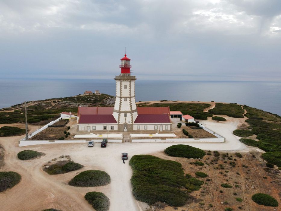 Imagens aéreas com recurso a drones.