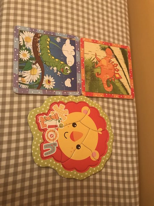 Puzzle drewniane dla dziecka 3+