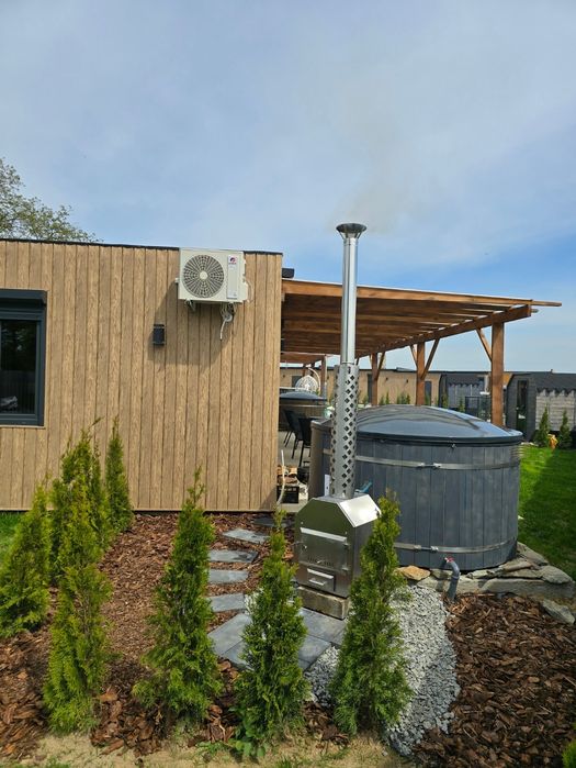 Powidz Domek domki z Sauną Jacuzzi Grill Pizza Ognisko