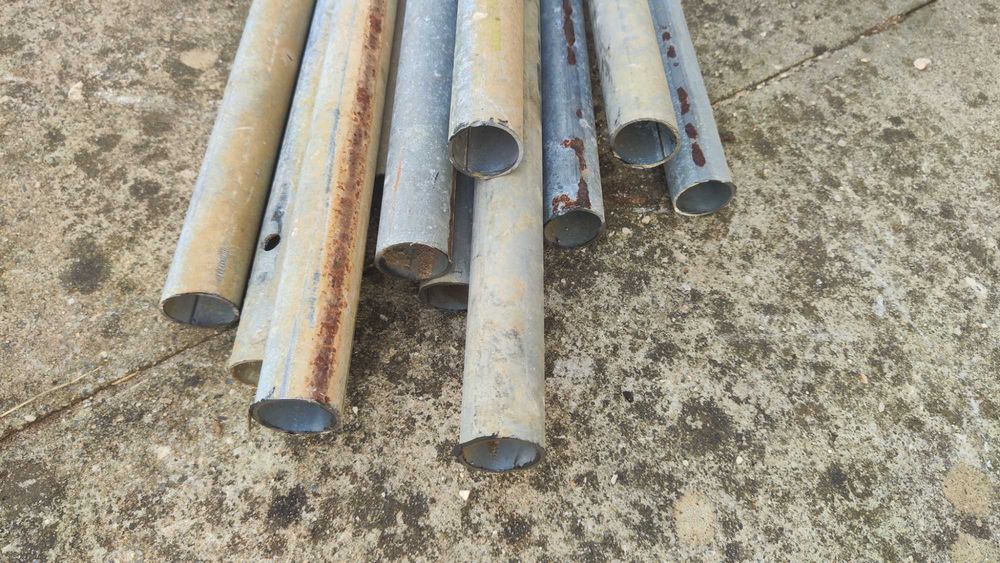 12 varas tubo 32mm furo 28mm com mais de 3,60mts galvanizado