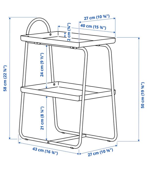 Ikea Hattasen mesa apoio cabeceira